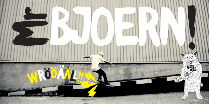 Sweeper Font Poster 2