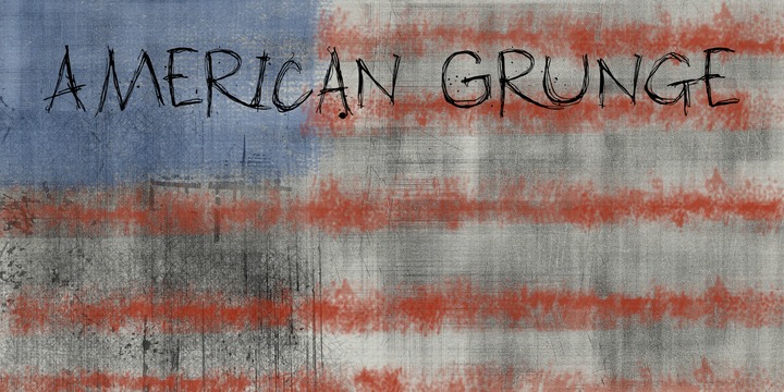 American Grunge Font Poster 1