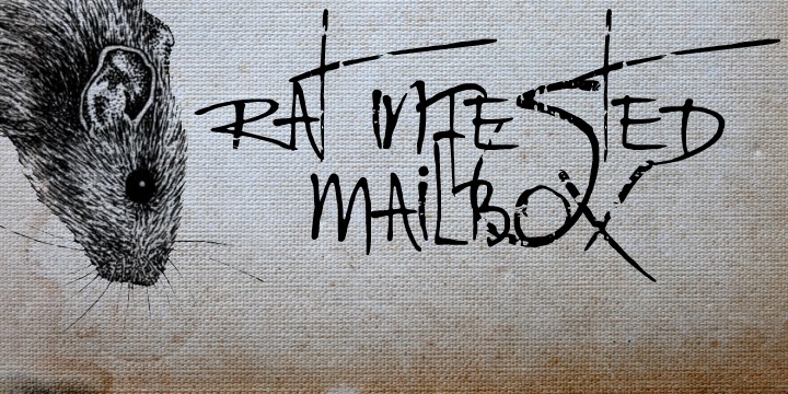 Rat Infested Mailbox Font Poster 1