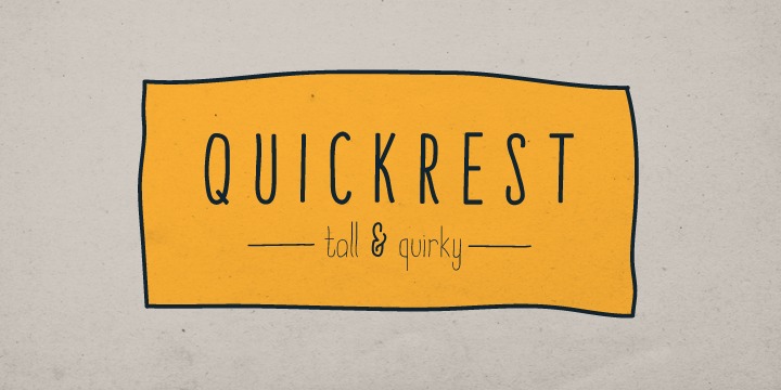 Quick Rest Font Poster 3
