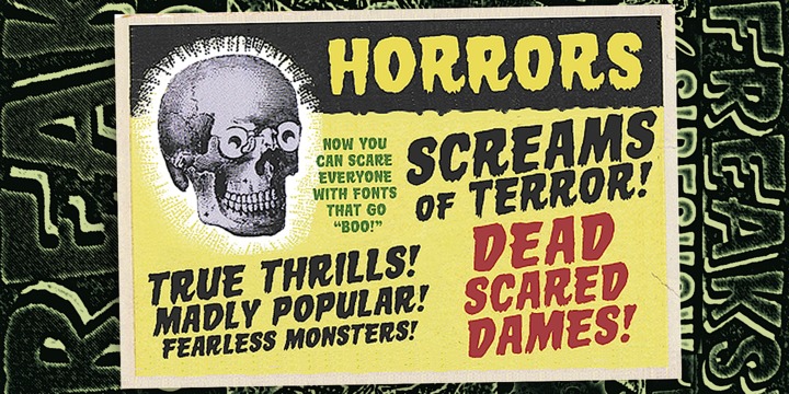 Horror Show Font Poster 2