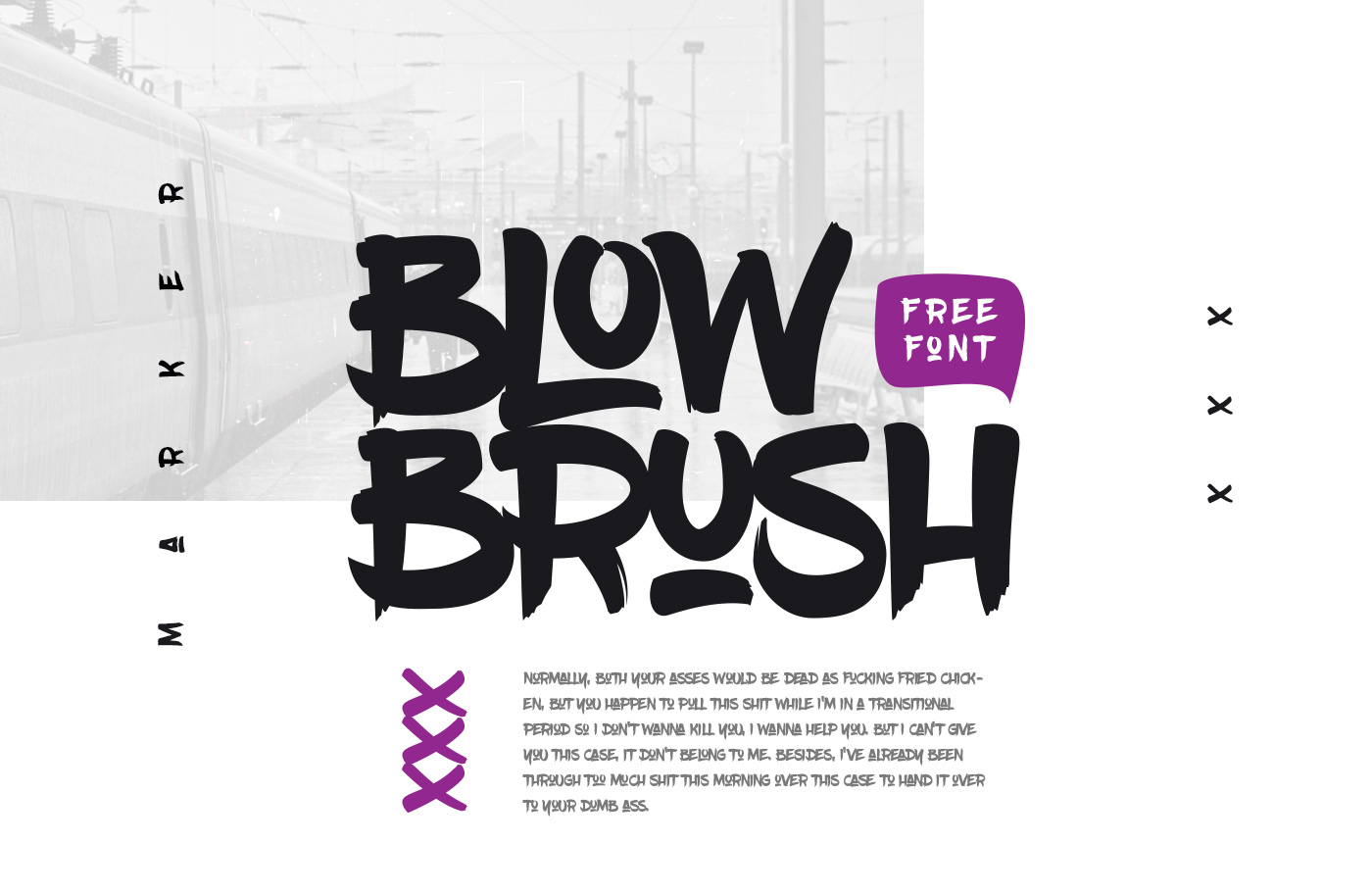 Blowbrush font