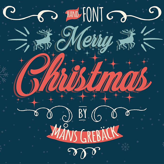 Merry christmas font