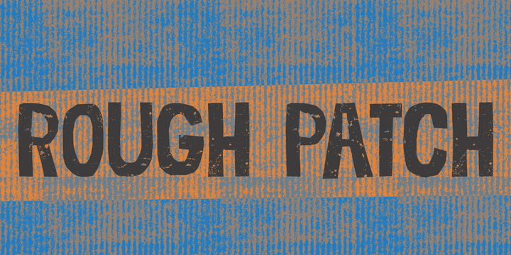 Rough Patch Font Poster 1
