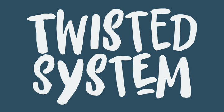 Twisted System Font Poster 1
