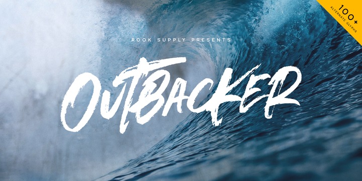 Outbacker Font Poster 1