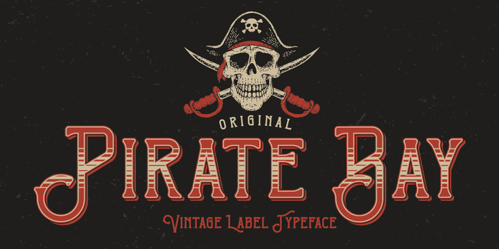 Pirate Bay Font Poster 1