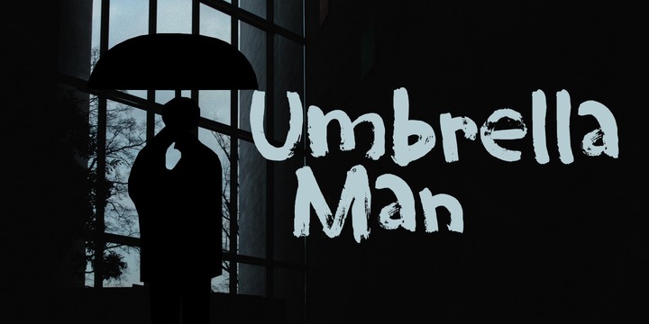 Umbrella Man Font Poster 1