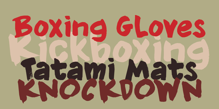 Knockdown Font Poster 2