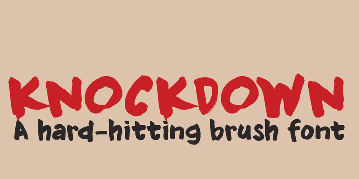 Knockdown Font Poster 1
