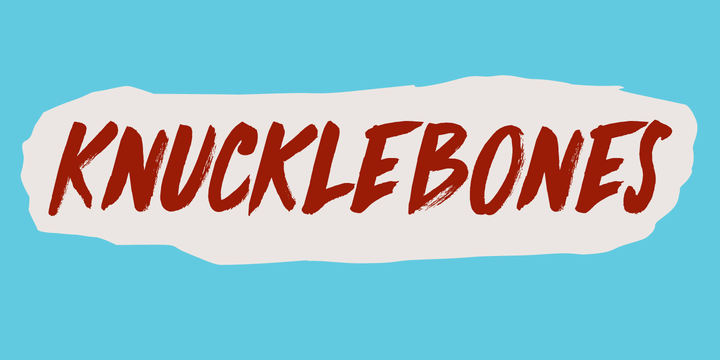 Knucklebones Font Poster 1