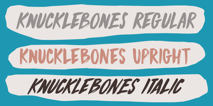 Knucklebones Font Poster 2