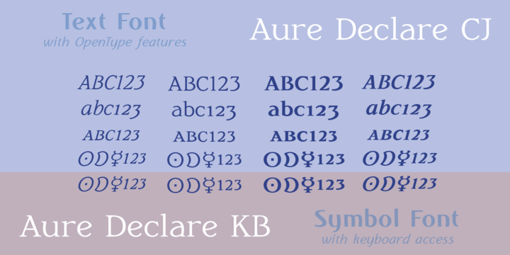 Aure Declare Font Poster 5