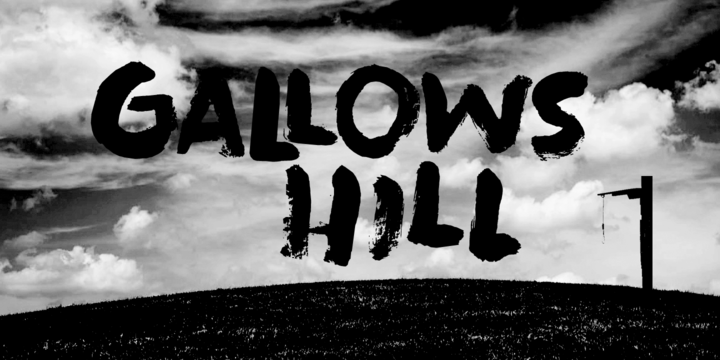 Gallows Hill Font Poster 1