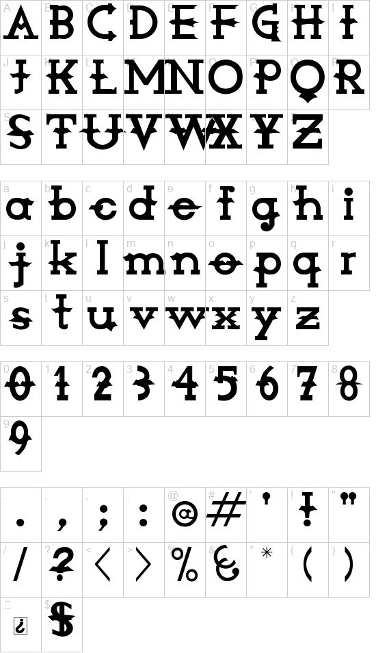 Amorphica font