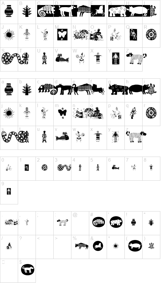 Africain font