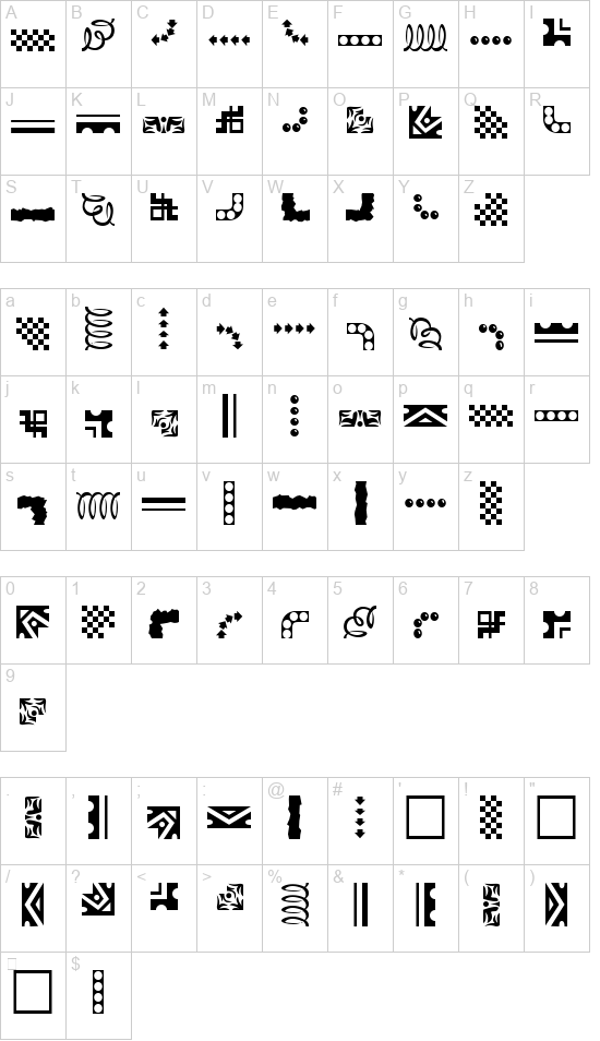 EZBorder font