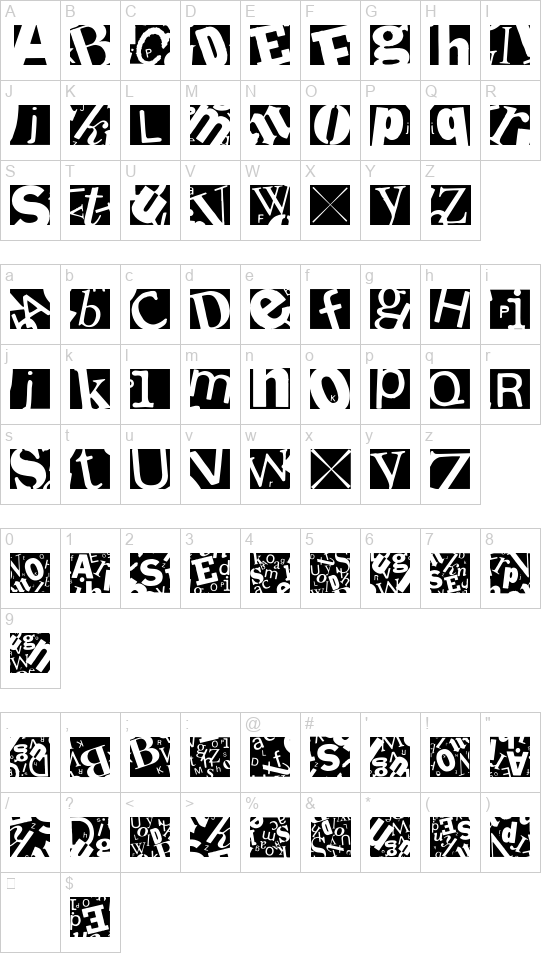 Letter Soup Mainz font