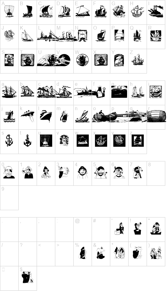 ShipsNBoats font