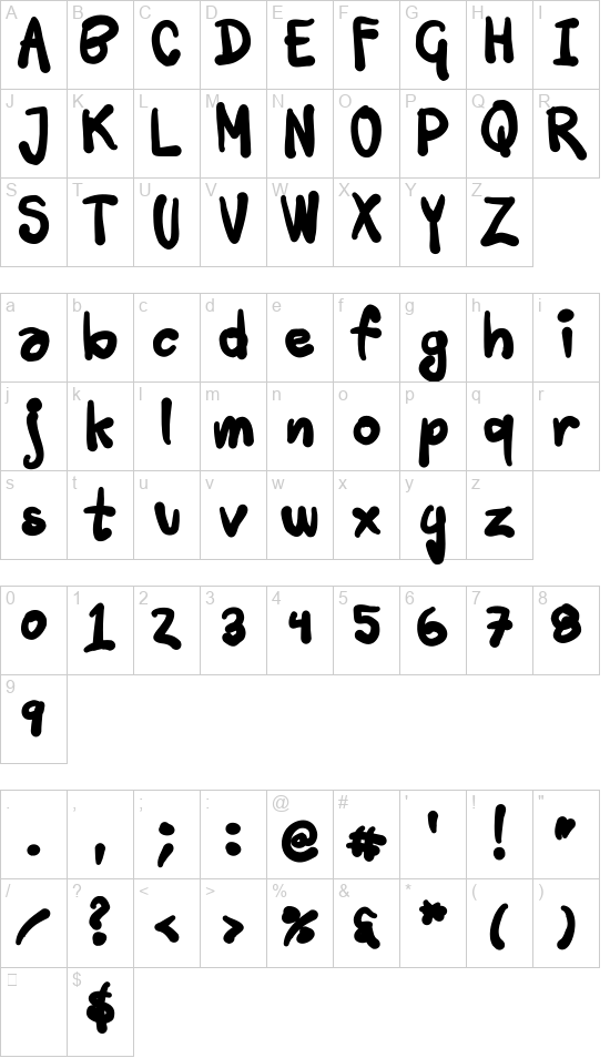 Tusch Touch font