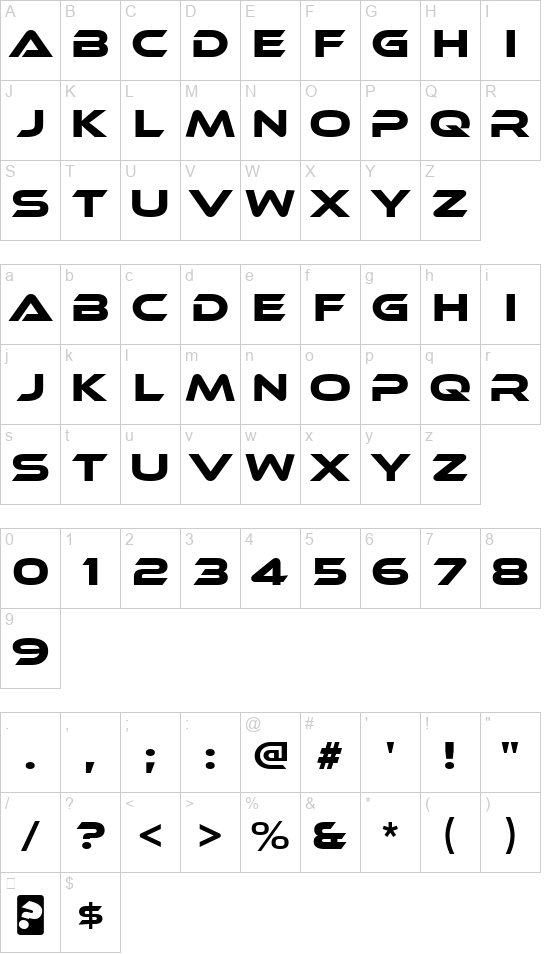 Ethnocentric font