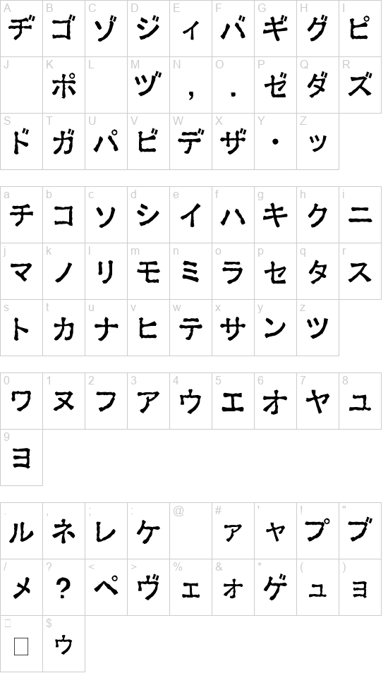 Ex Hira + Kata font