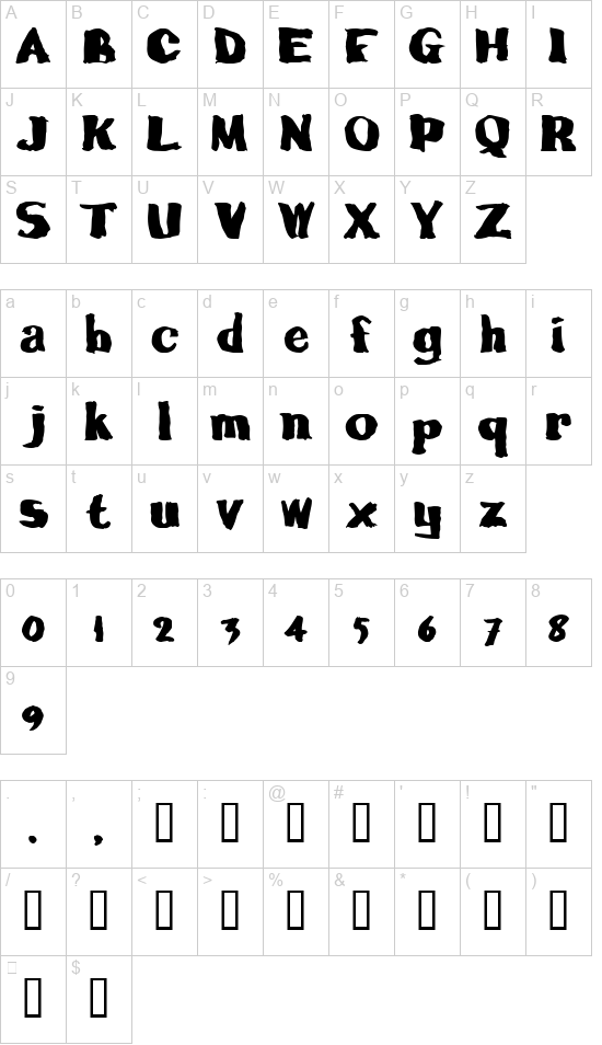 Calamity Joe font