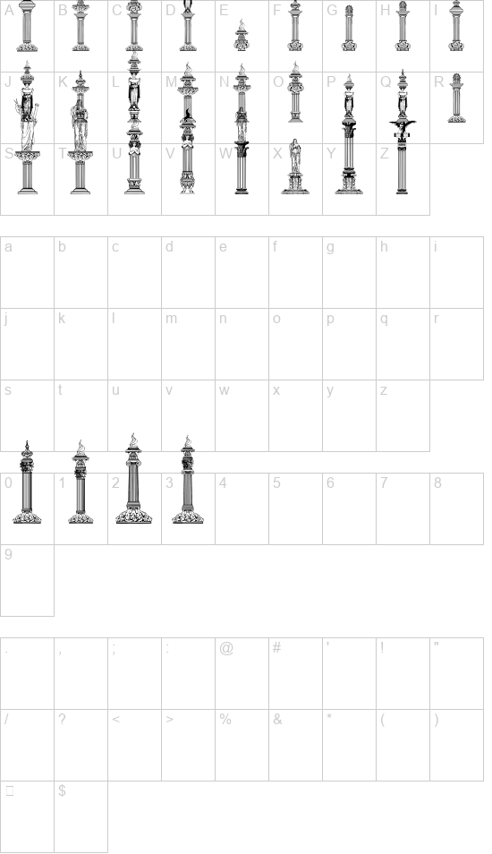 COLUMNS font