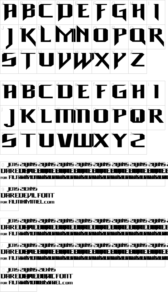 Daredevil font