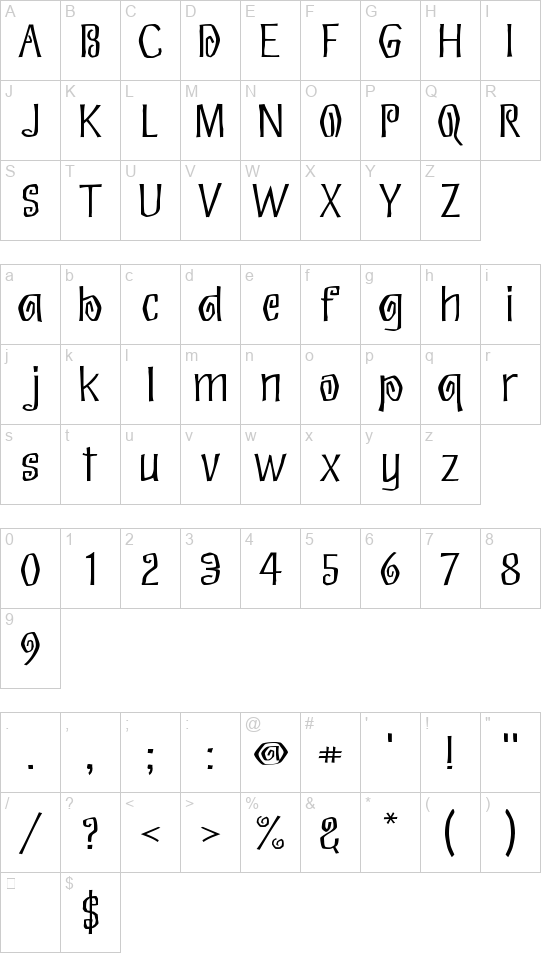 Eskargot font