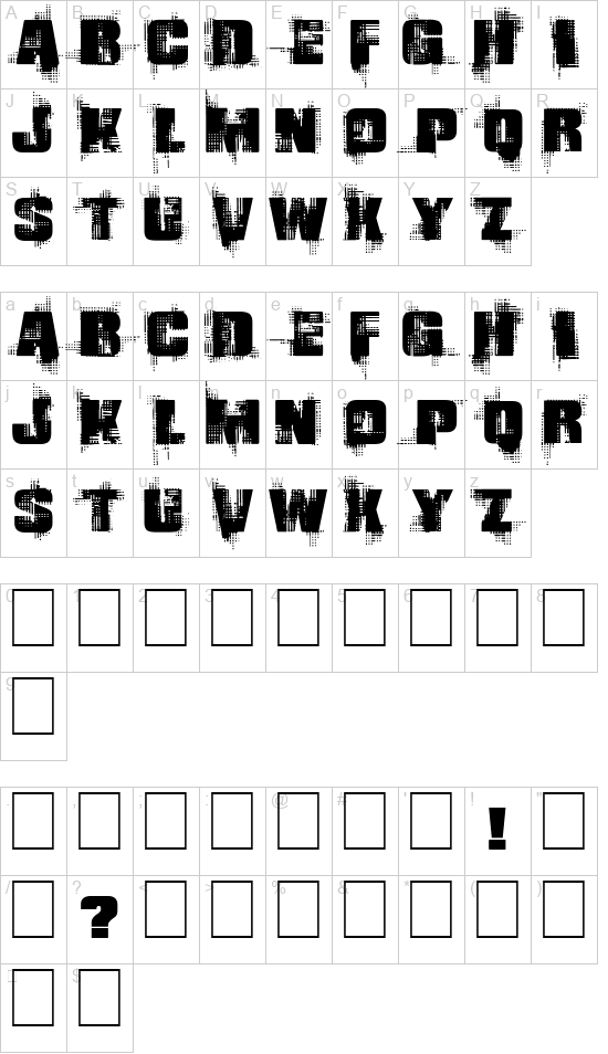 Gling font