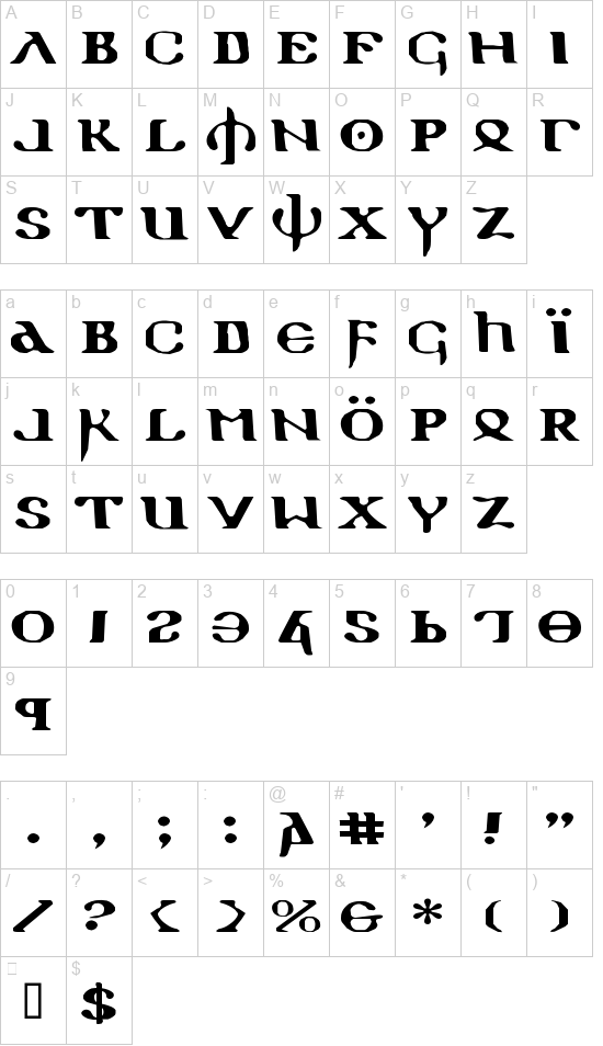 Holy Empire font