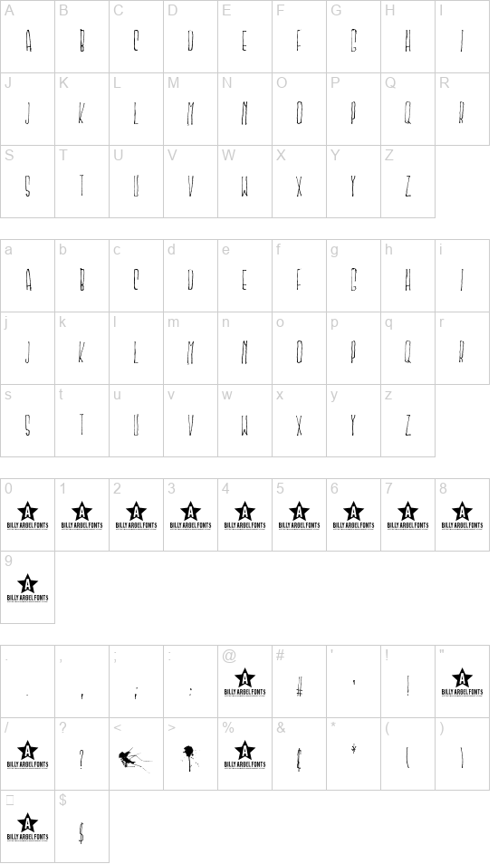 Mskitokilla font