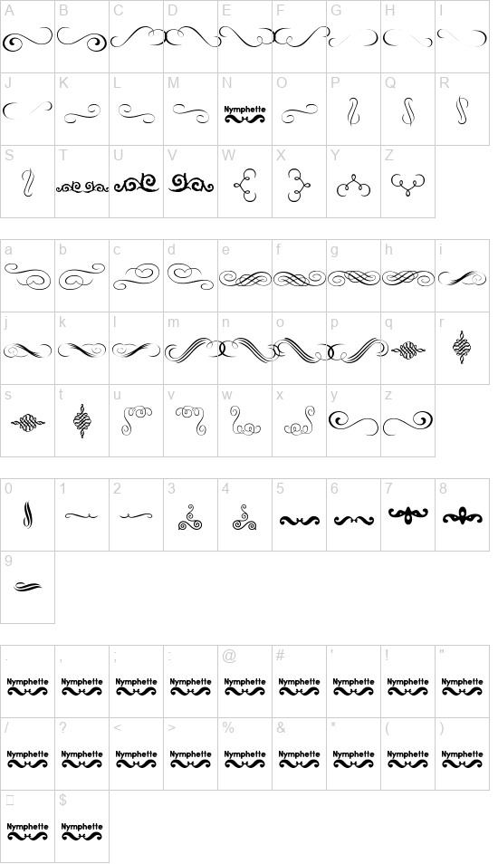 Nymphette font