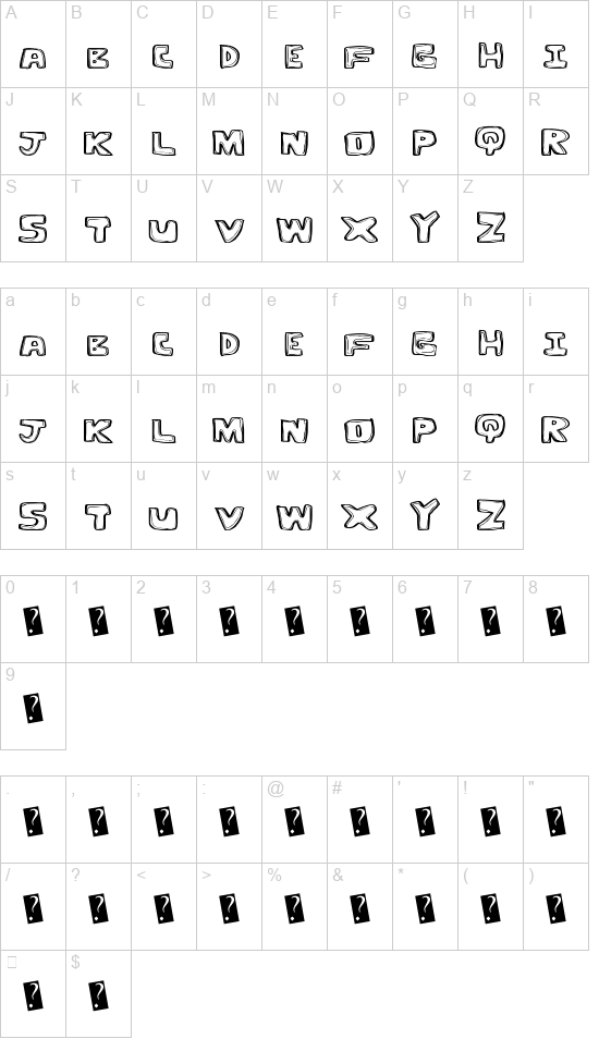 Outline Twelve font