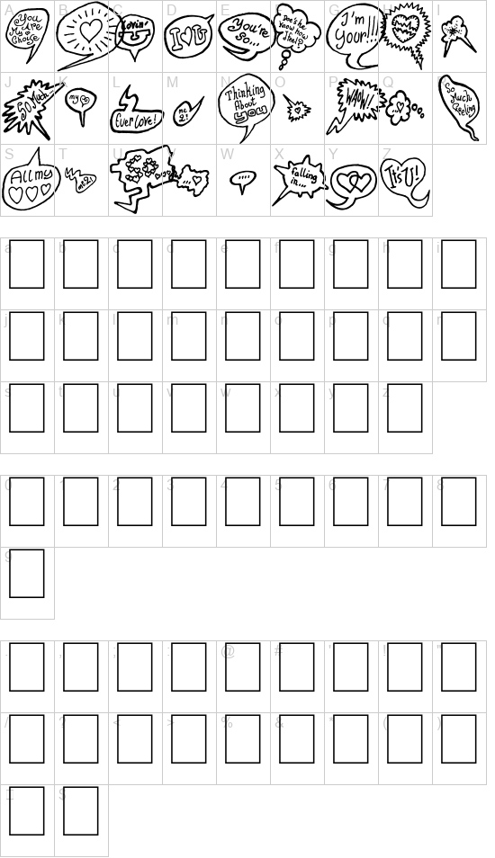 PS I LOVE YOU font