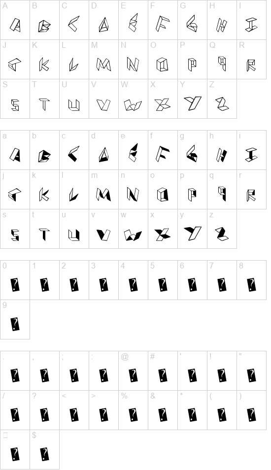 Paper Folder font
