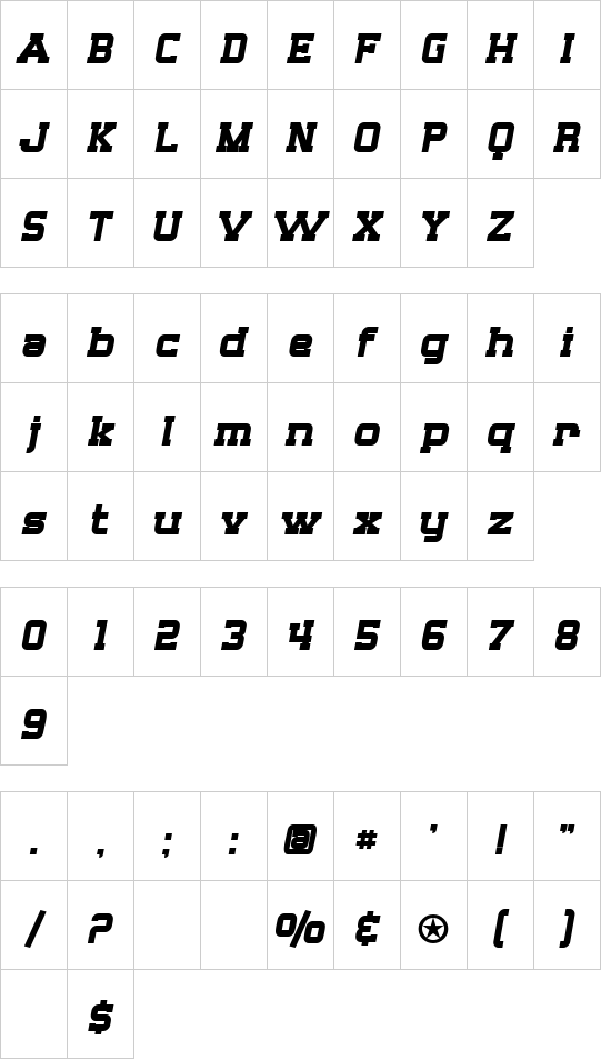 SF Big Whiskey font