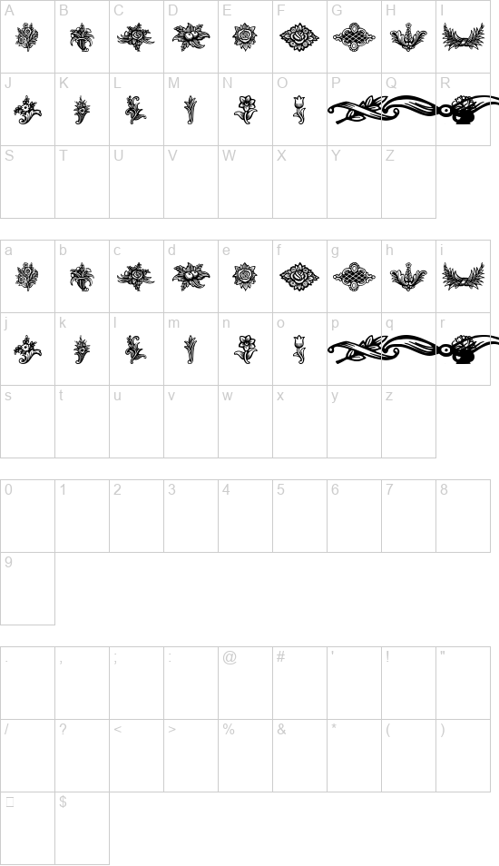 Schluss Vignetten font