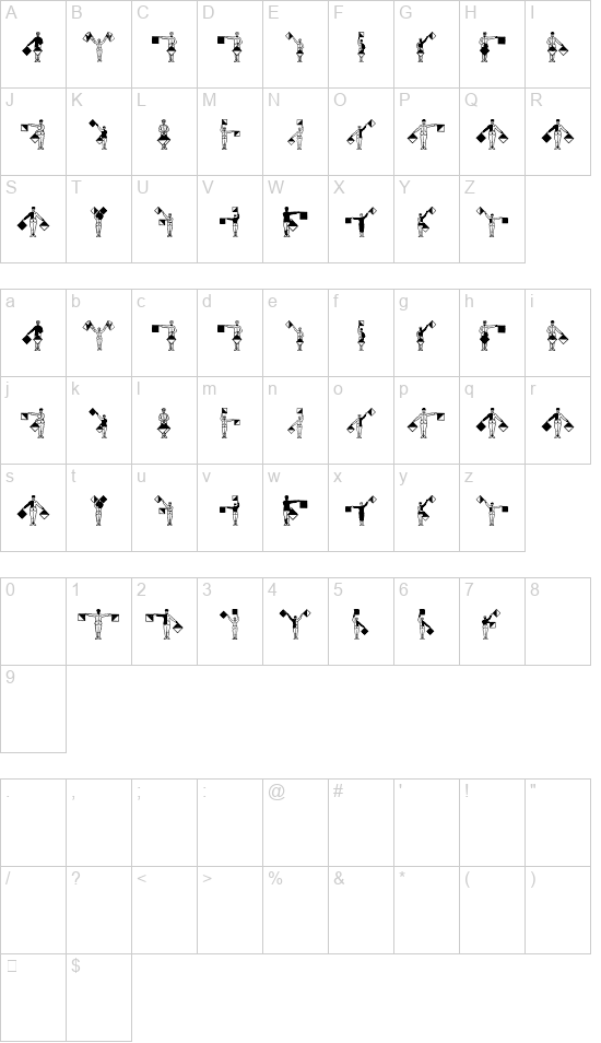 SignFlags font