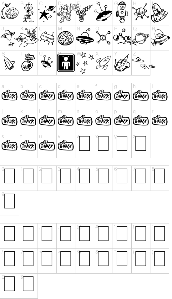 SPACE SHOP font