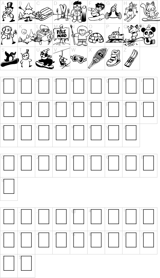 WINTER DAYS font