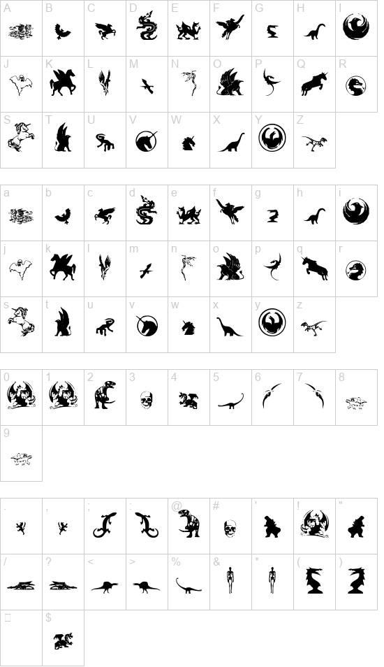 Fantastic Creatures font