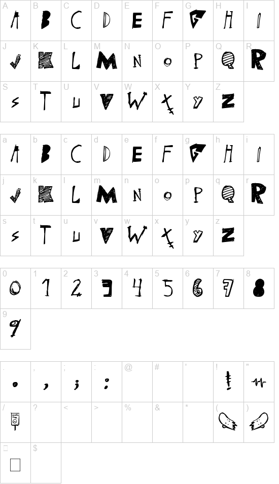 (skateboarding) font