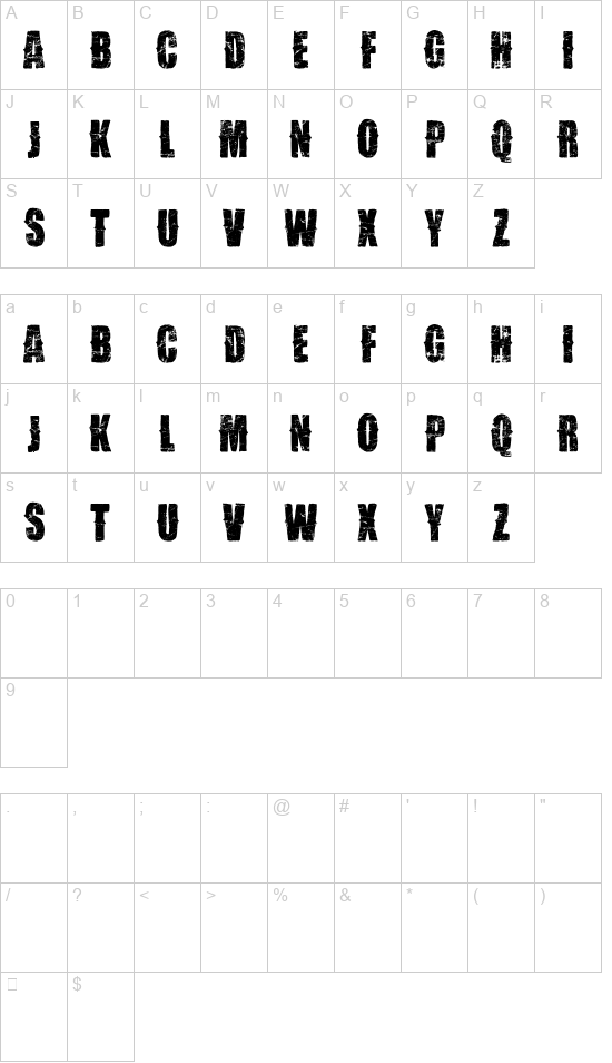 VTKS Desgaste font