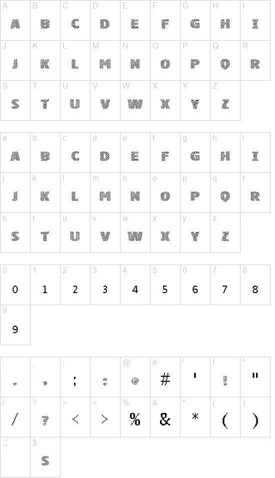 VTKS Squares font