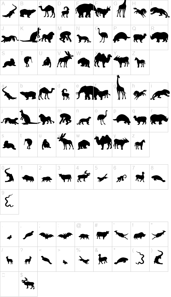 Zoologic font