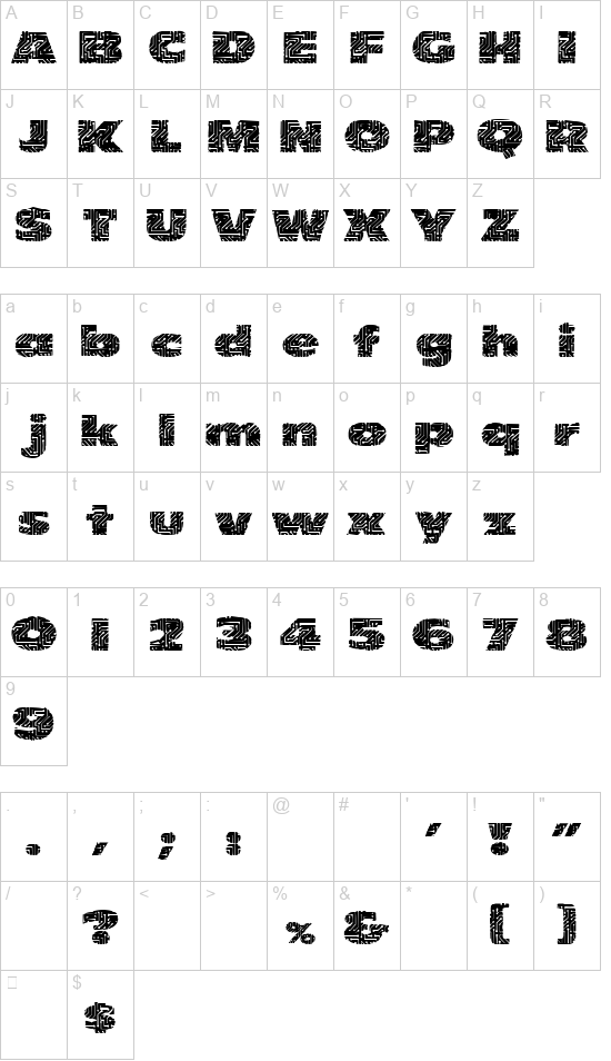 PrintedCircuit font