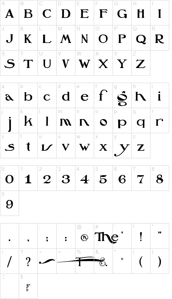 Oz’sWizard font