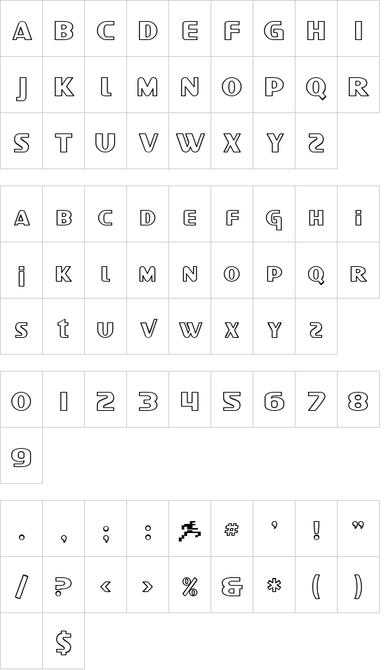 SF Intellivised font